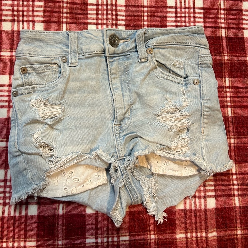 American Eagle Ne(x)t Level Stretch High Rise Jean Shorts